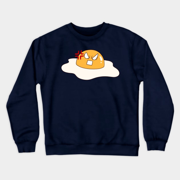 Angry Egg Yolk Crewneck Sweatshirt by saradaboru